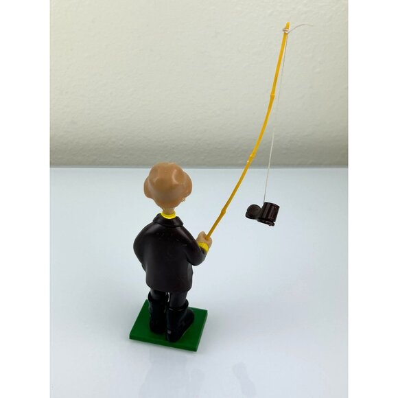 Wilton Cake Topper Old Man Fishing Pole Boot Vintage Made in Hong Kong Plastic - Picture 10 of 15